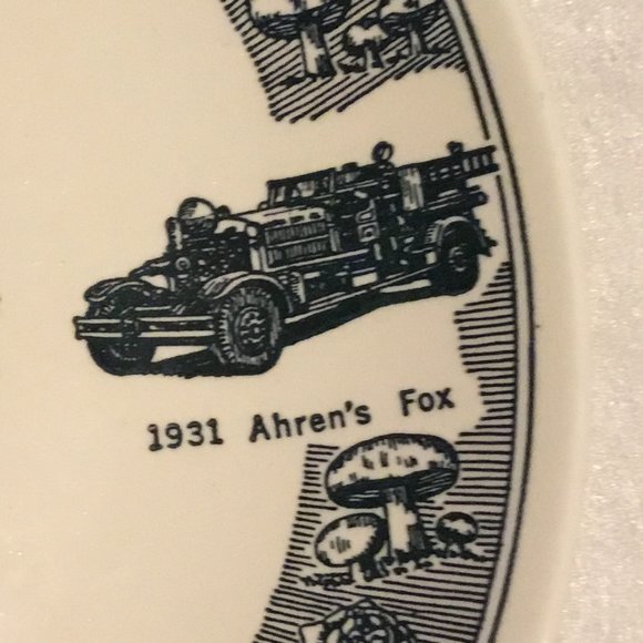 Vintage Kettlesprings Kilns Kennett Fire Company No.1 1875-1975 centennial plate - Picture 8 of 11